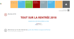 Desktop Screenshot of lycee-jderomas.com